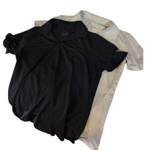 Maide Bonobos Golf Polo Shirt Lot of 2 Navy Light Blue Slim Fit Mens M